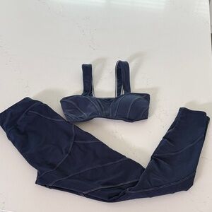 ALO Yoga Deep Blue Activewear Set